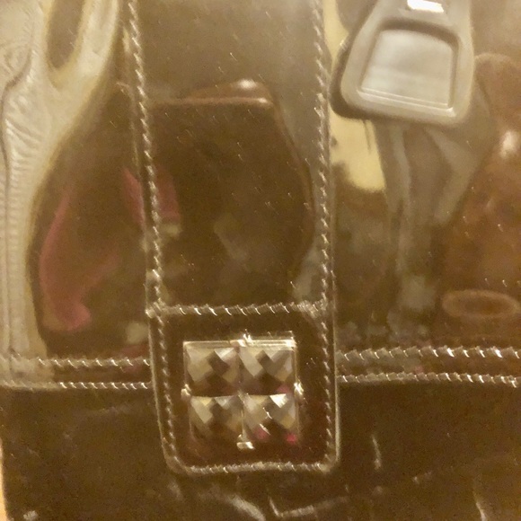 Botticelli Black Patent Leather Low Wedge Boots 35 - Picture 12 of 12